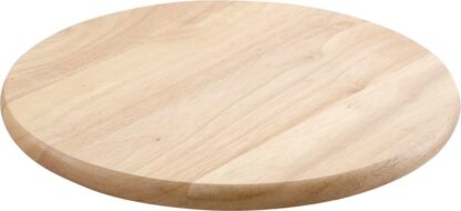 מגש עץ להגשה בשולחן עם בסיס מסתובב אידיאלי להגשה של סלטים ומגוון מזונות שונים