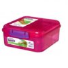 קופסת ארוחת צהריים מחולקת Bento Cube קטנה 1.25 ליטר Sistema