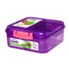 קופסת ארוחת צהריים מחולקת Bento Cube קטנה 1.25 ליטר Sistema