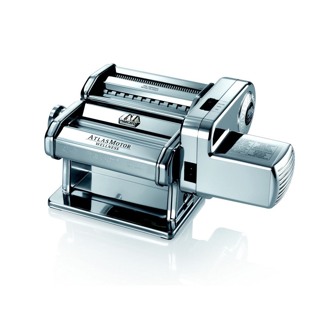 הלהיט שכל חובב פסטה מכיר, מכונת פסטה חשמלית עם מנוע המאפשר לנו לעבוד עם המכונה באופן חשמלי וידני - מכונת פטסה איטלקית מבית מרקטו איטליה