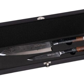 סט סכינים בסגנון יפני עם בקופסת עץ יוקרתית - SOLTAM