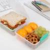 קופסת אוכל שקופה מרובעת מחולקת 1.4 ליטר Sistema Lunch