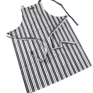 סינר שחור לטבח הביתי והמקצועי עם כיס פנימי מאה אחוז כותנה