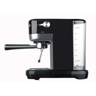 מכונת קפה איכותית מהדור החדש, מתאימה לשימוש בקפה טחון ובקפסולות קפה תואמות נספרסו, כולל מקציף חלב בעיצוב מרהיב