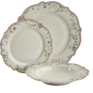 סט צלחות פורצלן ניו בון צ'יינה מושלם לחגים אירוח וכמובן כמתנה למי שאוהבים