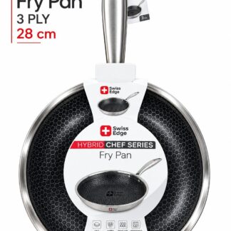 מחבת נירוסטה היברידית Swiss Edge Hybrid Chef Series 3-PLY - 28 ס"מ