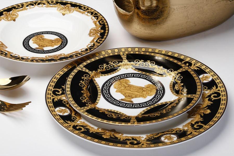 סט 18 חלקים מניו בון צ'יינה בעיצוב קלאסי בין יוון לאיטליה
