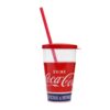 כוס שתייה רב פעמית עם מכסה וקש - Coca-Cola® Snips