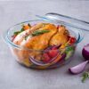 תבנית פיירקס עגולה עם מכסה לתנור - PYREX