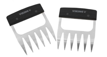 עשוי מנירוטסה + ידית פלסטיק . מידות : 11x12.5 ס"מ. משקל 240 גרם לזוג .