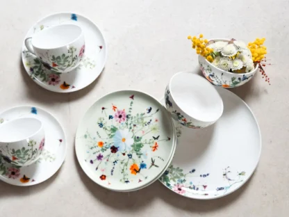 צלחות פורצלן גרמני - Rosenthal villeroy boch Grand Air