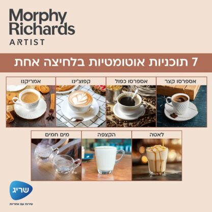 מכונת קפה אוטומטית 20 בר - morphy richards
