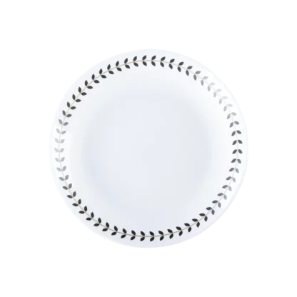 סט צלחות זכוכית מעוטרות Roso Bistro Leaves