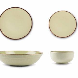 לא תאמינו שזה מלמין ! סדרת המלמין – ירוק עדין רעננות שקטה ונעימה  הצלחות שמכניסות צבע, רעננות סולידית ומאופקת לשולחן האוכל שלכם . עם גוונים בהירים טבעיים לבחירה:  אוף ווייט | קרם וחום |ירקרק מה בסדרה ?  מנה עיקרית 28 ס"מ | מנה ראשונה 23 ס"מ | קערית מרק 20 ס"מ | קערית 14 ס"מ | קערת הגשה גדולה 30 ס"מ תכונות המוצר: עשוי מלמין איכותי, קל משקל ועמיד מאוד בפני שבירה נוח לשימוש ולשטיפה –  ומושלם גם לילדים וגם לאירוח. אינו סופג כתמים, נשטף בקלות ושומר על מראה חדש לאורך זמן פתרון אידיאלי לאירוח חופשי בלי חשש גם בבית עם ילדים, מושלם לאירועי קייטרינג גני ילדים צימרים מסעדות טיולים ועוד מוזמנים לארח עם סטייל – ולהרגיש בבית, גם כשיש אורחים. אופן הטיפול: מתאים לשימוש במדיח