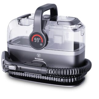 מהיום לא מחליפים... פשוט מנקים ! מכונה לניקוי כתמים מריפודים ושטיחים שתחסוך לנו הרבה כסף אז מה אנחנו יודעים עליה ? שהיא מנקה ומסיר כתמים מריפוד כסאות, כורסאות, מושבים ברכב, מרוב השטיחים, בהחלט עוזרת לנקות מזרנים וכו'. איך זה עובד ? להסרת הכתמים היומיומיים על ידי התזת נוזל ניקוי, קרצוף ושאיבת האיזור המלוכלך. תכונות המוצר: שימוש באדים עד בטמפרטורה עד 99 מעלות לחדירה עמוקה וניקוי כתמים עקשניים לחצן טאץ' לשלושה מצבי הפעלה בטמרפרטורה שונה ( 20 / 50 / 99 מעלות ) 2 מיכלים נפרדים: – מיכל מים נקיים: כ-1.35 ליטר, מיכל נוזלים מלוכלכים: כ- 0.9 ליטר. כבל חשמלי ארוך באורך 4 מטרים. צינור שאיבה באורך כ- 1.15 מטרים. אביזרים: ראש ניקוי צר (ניקוי מסילות וספות באזורים שקשה להגיע אליהם) ראש ניקוי רחב (לניקוי משטחים גדולים). הספק: 1200W מידות: 34.5*29.5*29.8 ס"מ 12 חודשי אחריות יבואן רשמי