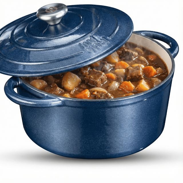 סיר 28 ס"מ יציקת ברזל בצבע כחול STARRY SKY HERITAGE