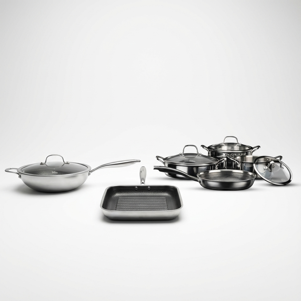 מערכת כלי בישול 10 חלקים Food appeal Hybrid