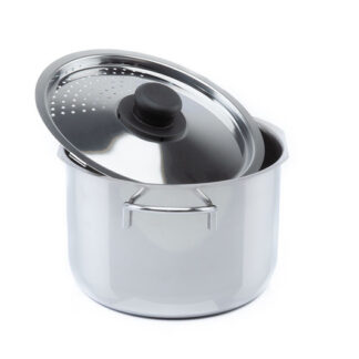 אם כבר קונים סיר פסטה אז שיהיה מאיטליה !  סיר פסטה נירוסטה עם מכסה חכם המאפשר ריקון המים ללא פתיחת המכסה וללא צורך במסננת  לאחר סינון המים אפשר לחזור ולתבל את את הפסטה להוסיף את הרוטב והתבלינים ולהמשיך בבישול  קוטר הסיר - 22 ס"מ, נפח 5 ליטר  מתאים להכנת פסטה ל-4 אנשים  מתאים לכל סוגי הכיריים כולל אינדוקציה 