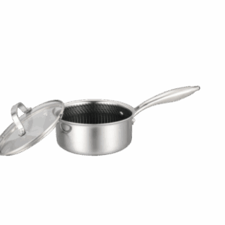 לעבוד במטבח כמו מקצוענים  קלחת היברידית ליהנות מכל העולמות  גוף נירוסטה תלת שכבתי הבנוי משכבת נירוסטה חיצונית שכבת אלומיניום פנימית ציפוי נון סטיק מוגן  תכונות המוצר: נפח 1.3 ליטר קוטר 16 ס"מ  מתאים לכל סוגי הכיריים כולל אינדוקציה  ניתן לשימוש בתנור עד 250 מעלות (ללא מכסה) עד 180 עם מכסה  ידית ארגונומית נוחה לשימוש שאינה מתחממת בזמן הבישול  ניתן לשטיפה במדיח הכלים (לא מומלץ)  פיזור חום אחיד לכל גוף הסיר  ציפוי נון סטיק המאפשר בישול בריא מופחת שמן