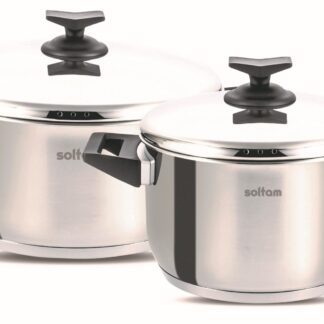 סדרת סירי הנירוסטה Aviv, בחירה על-זמנית למטבח עכשווי. סדרת כלי בישול קלאסית בעיצוב של פעם עם מבחר סירים גדול ואנחנו מציעים לכם את המארז שכולל:  סיר 18 ס”מ + סיר 24 ס”מ עשויה נירוסטה 18/10 האיכותית ביותר לשימוש בכלי בישול  הסדרה משלבת עיצוב נוסטלגי ומסורתי עם ביצועים מתקדמים. הכלים מצוידים בתחתית רב-שכבתית ללכידת חום אחיד, נוחה ומתאימה לשימוש נוח לכל סוגי הכיריים, כולל אינדוקציה. האידיאליות וחווית הוראות השימוש עוצבו במיוחד על בסיס המקור, רטרו.