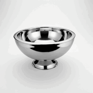 בלעדיה שום חגיגה לא אותו הדבר ... קערת נירוסטה על רגל דופן כפולה רב שימושית מושלמת שמפניירה לקרח בשילוב משקאות אלכוהוליים  קערת פונצ' שתייה  או פשוט צידנית פתוחה לקירור משקאות  קערה למזון בבופה אולמות אירועים כנסים חברות קייטרינכ ועוד  מושלמת כאביזר נוי יוקרתי בשאר ימות השנה  הדברים שחשוב לדעת:  קוטר חיצוני עליון 43 ס"מ עובי דופן 2 ס"מ גובה 22.5 ס"מ עשוי פלדת אל חלד מבריקה שאינה מחלידה  דופן כפולה ליצירת בידוד בין תכולת הקערה לבין טמפרטורה חיצונית תוצרת הודו