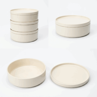 מוצר גאוני רב שימושי שפשוט חובה בכל מטבח! קערה מודולרית רב שימושית נערמת חוסכת מקום ומאפשרת ניצול שטח מירבי הקערה מגיע עם מכסה ומגרעת הננעלים אל תוך הקערה ונועלים את הקערה מעל. תכונות המוצר: נפח 2.5 ליטר קוטר 20 ס"מ ניתן לאחסון במקרר מתאים לשימוש בתנור עד 200 מעלות מתאים לחימום על פלטת שבת ניתן לשטיפה במדיח הכלים ללא חשש