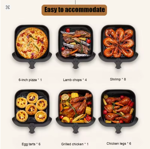 סיר טיגון AIRFRYER מופחת שמן BOSS בנפח 8 ליטר