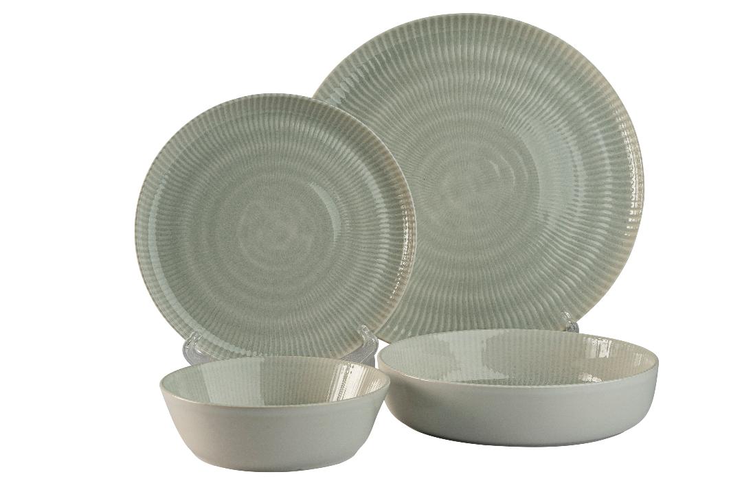 סט צלחות 24 חלקים ל-6 סועדים New Bone China Arcosteel