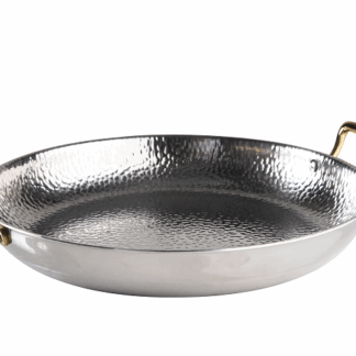 מחבת פאייה נירוסטה רקוע מבריק 38 ס"מ – ARCOSTEEL