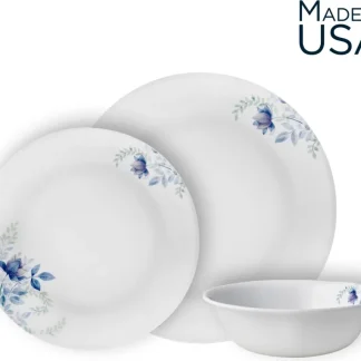 צלחות קורל מבית קורנינג דגם CORELLE® -  Blue Floral