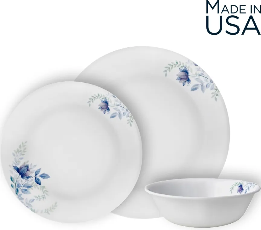 צלחות קורל מבית קורנינג דגם CORELLE® - Blue Floral