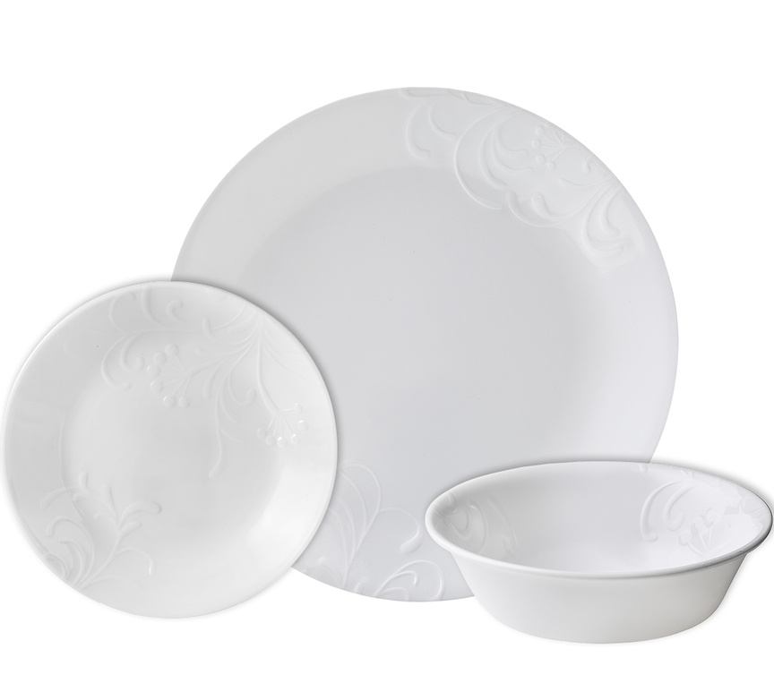 סט צלחות 12 חלקים, Madeline ®CORELLE