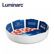 תבנית אפייה והגשה עגולה זכוכית אופאל לבנה Diwali – Luminarc