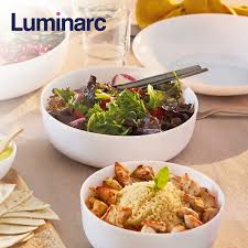 תבנית אפייה והגשה עגולה זכוכית אופאל לבנה Diwali – Luminarc